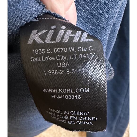 KUHL Men’s Sz XL Pullover Shirt Blue 1/4 Quarter Zip Pullover Alloy Base Layer - Picture 4 of 16